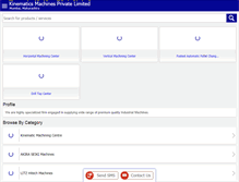 Tablet Screenshot of kinematicsmachines.net